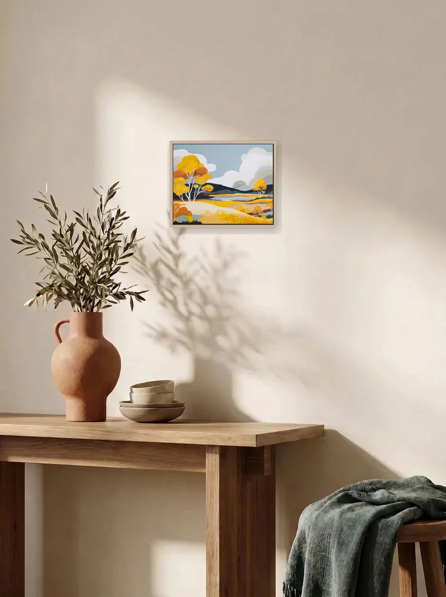 Worth The Walk displayed as a wall-scale canvas in an interior scene